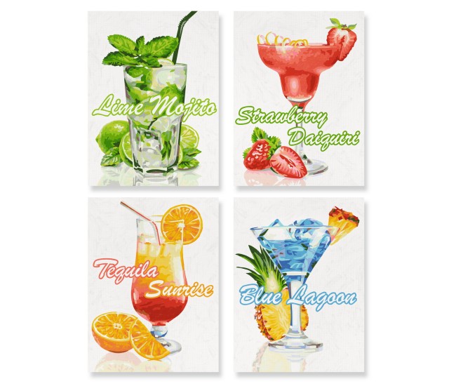 Kit pictura pe numere schipper cocktail-uri Kit pictura pe numere schipper cocktail-uri