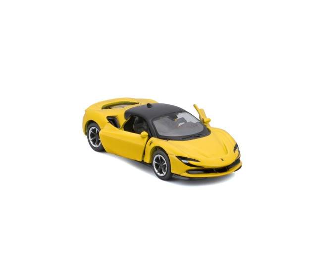Maisto masinuta metalica speed icons ferrari sf90 stradale galben scara 1 la 64
