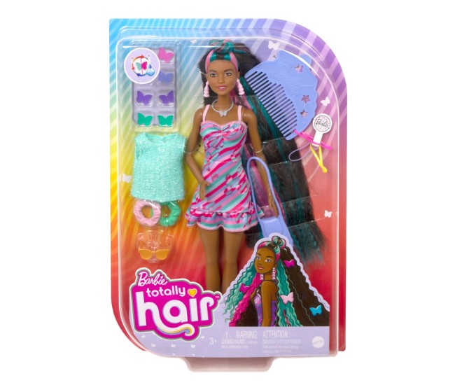 Barbie totally hair papusa barbie curcubeu Barbie totally hair papusa barbie curcubeu