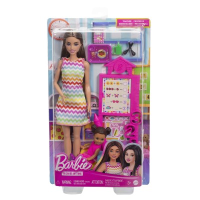 Barbie set de joaca papusa barbie satena face cariera profesoara