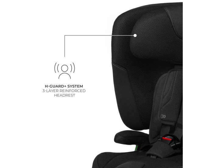 Scaun auto kinderkraft fix2go 76-150 cm, black Scaun auto kinderkraft fix2go 76-150 cm, black