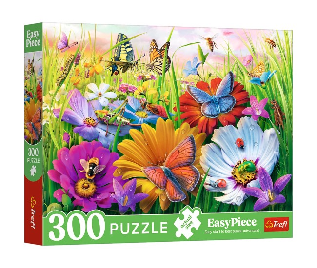 Puzzle trefl 300 easy piece insecte in lunca Puzzle trefl 300 easy piece insecte in lunca