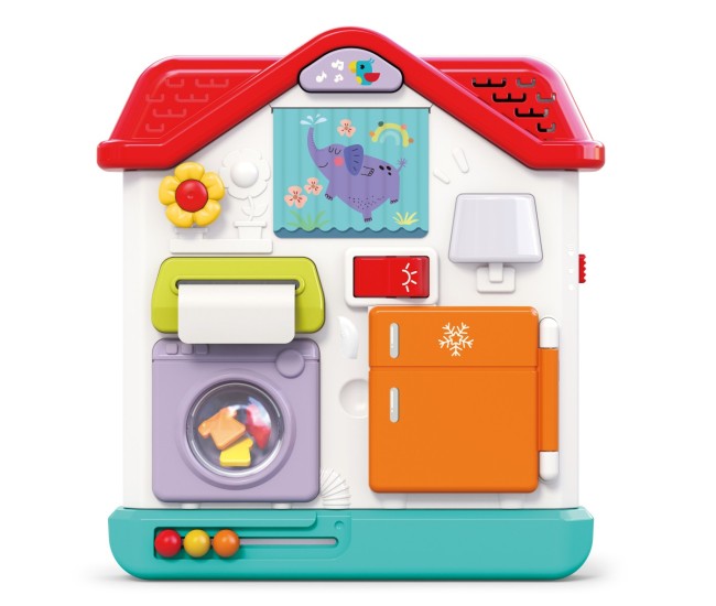 Casuta de jucarie cu activitati senzoriale montessori Casuta de jucarie cu activitati senzoriale montessori