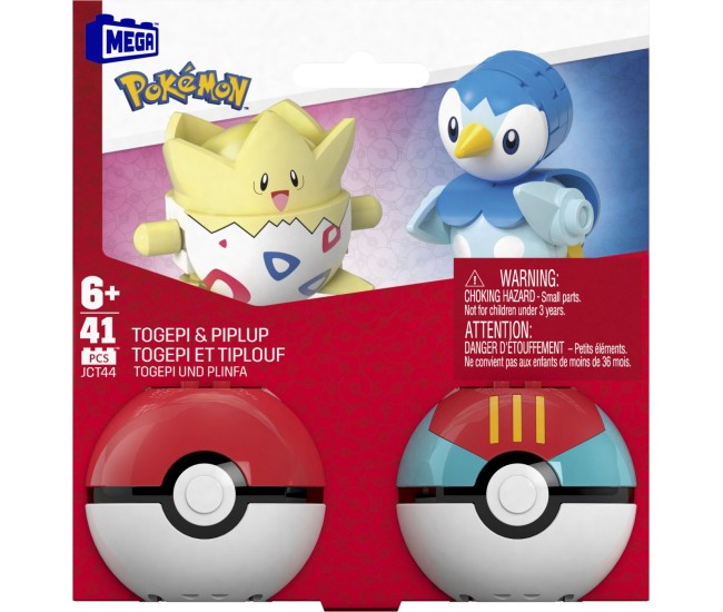 Pokemon mega set doua bile togepi si piplup 41 piese Pokemon mega set doua bile togepi si piplup 41 piese