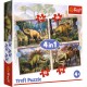 Puzzle trefl 4in1 dinozaurii interesanti Puzzle trefl 4in1 dinozaurii interesanti