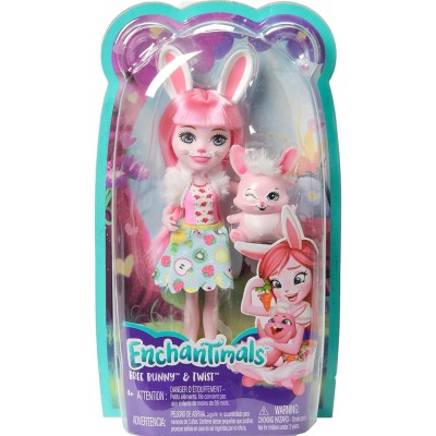 Enchantimals papusi cu animalute bree bunny si twist
