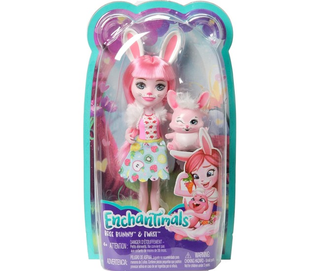 Enchantimals papusi cu animalute bree bunny si twist Enchantimals papusi cu animalute bree bunny si twist