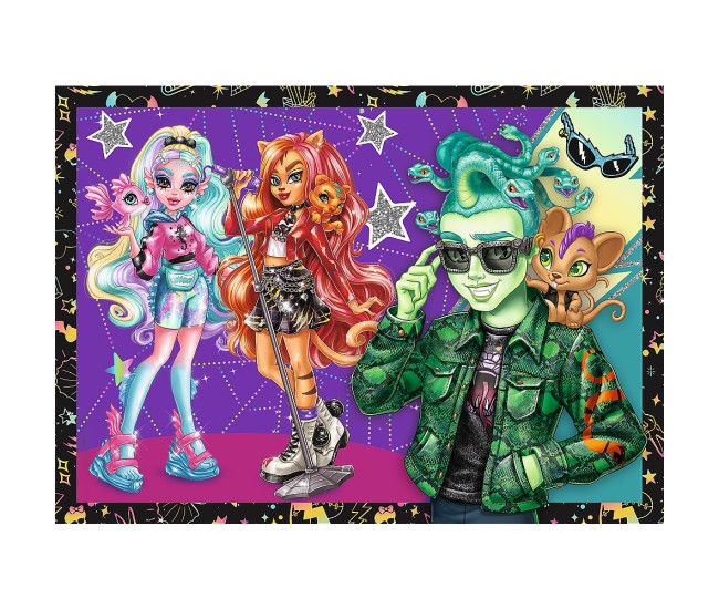 Puzzle trefl 4in1 monster high o zi electrizanta