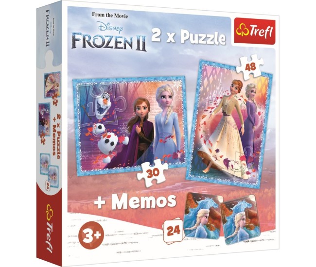 Puzzle trefl 2in1 memo frozen2 tinutul misterios Puzzle trefl 2in1 memo frozen2 tinutul misterios