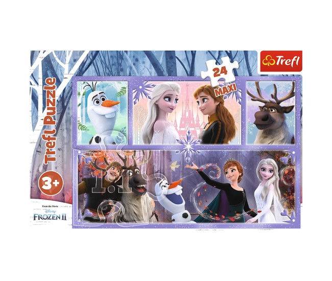 Puzzle trefl 24 maxi frozen2 o lume magica Puzzle trefl 24 maxi frozen2 o lume magica