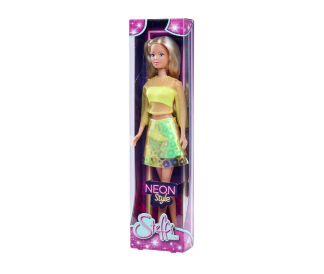 Steffi love papusa steffi neon style galben Steffi love papusa steffi neon style galben