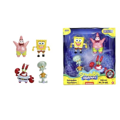 Jada sponge bob set 4 figurine metalice 6.5cm