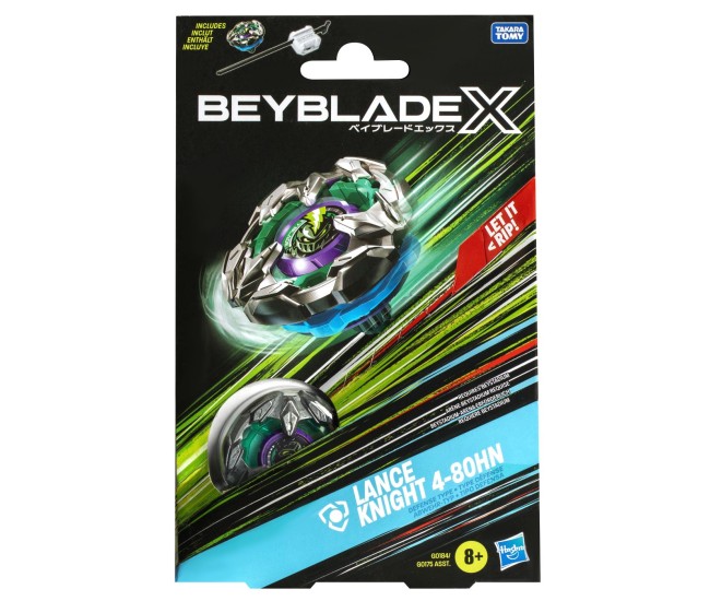 Beyblade x let it rip set lansator si roata lance knight 4-80hn Beyblade x let it rip set lansator si roata lance knight 4-80hn