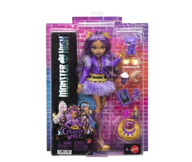 Monster high papusa clawdeen wolf cu accesorii