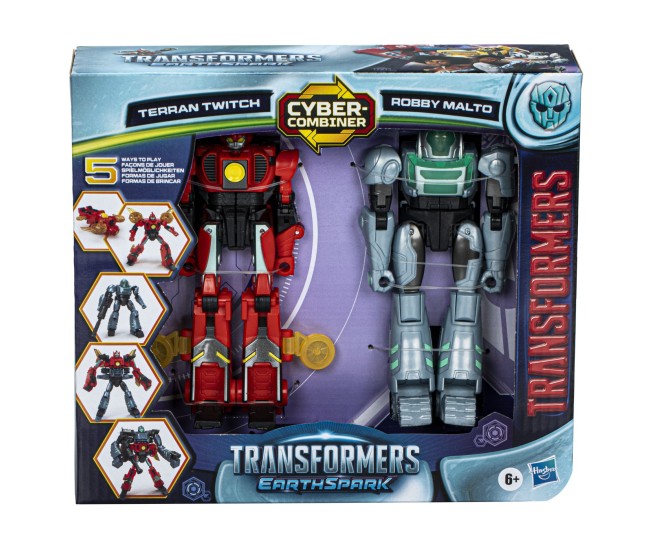 Transformers earthspark set 2 figurine terran twitch si robby malto Transformers earthspark set 2 figurine terran twitch si robby malto