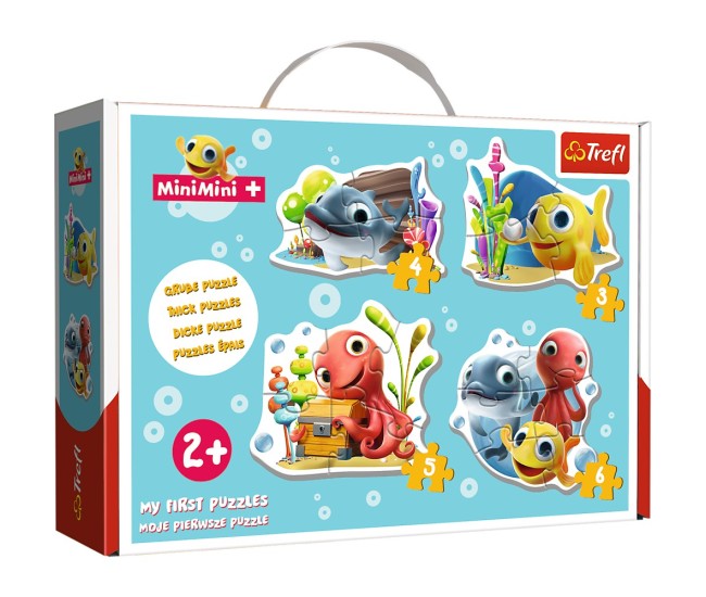 Puzzle trefl baby clasic pestisorul minimini 18 piese Puzzle trefl baby clasic pestisorul minimini 18 piese