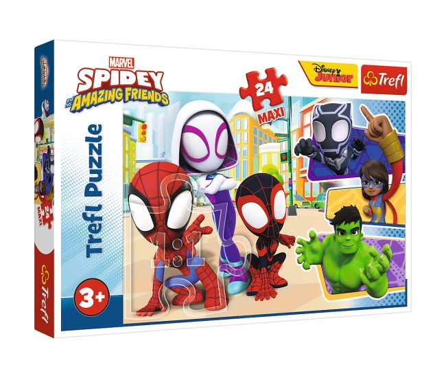 Puzzle trefl 24 maxi spidey si prietenii lui extraordinari Puzzle trefl 24 maxi spidey si prietenii lui extraordinari