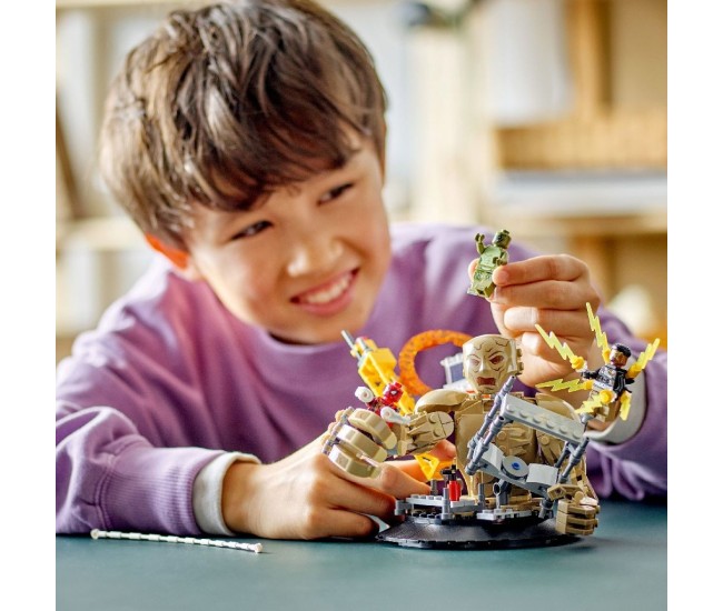 Lego super heroes omul paianjen vs sandman batalia finala 76280