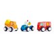 Hape set 3 masinute cu motor pull-back Hape set 3 masinute cu motor pull-back