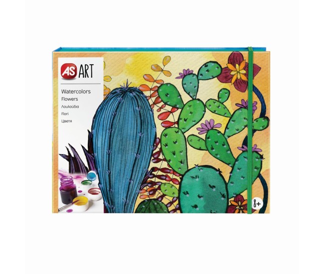 Set desen as art acuarela flori Set desen as art acuarela flori