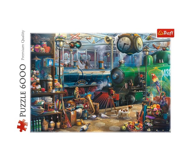 Puzzle trefl 6000 statia de tren Puzzle trefl 6000 statia de tren