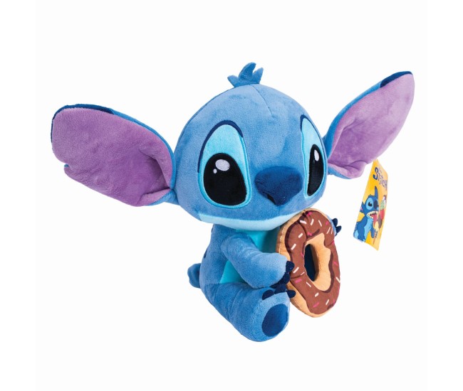 Jucarie de plus disney stitch cu gogoasa 25cm Jucarie de plus disney stitch cu gogoasa 25cm