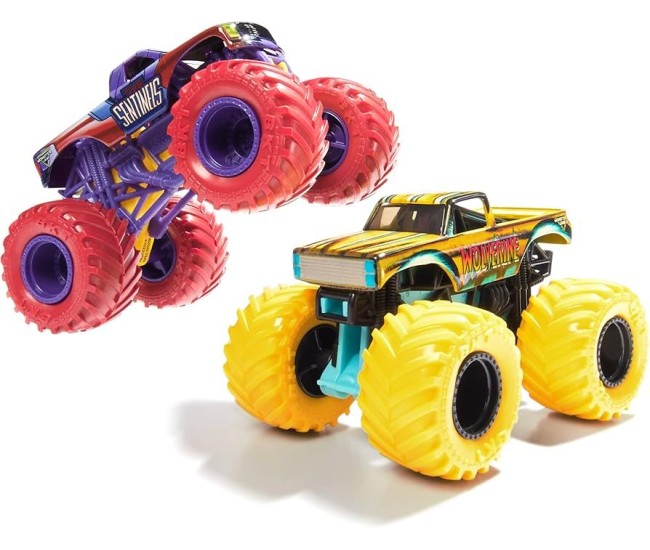 Monster jam set 2 masinute metalice the sentinels vs wolverine scara 1 la 65