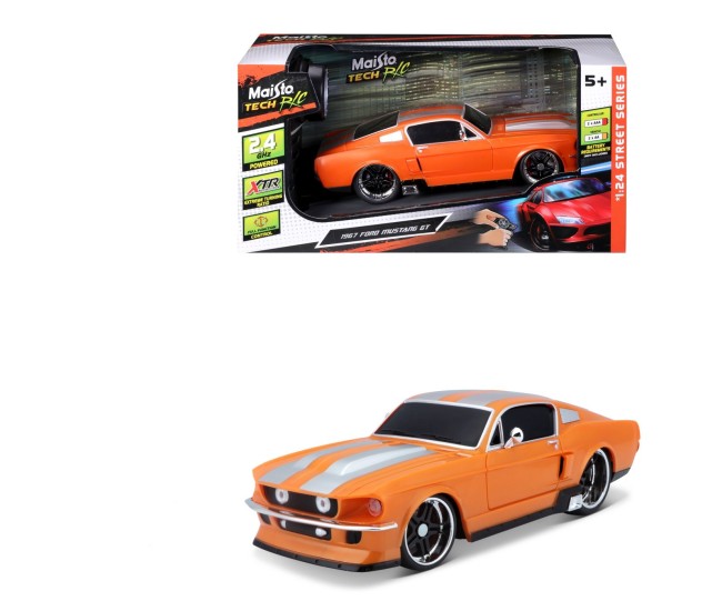 Maisto masinuta cu telecomanda 2.4ghz ford mustang gt 1967 scara 1 la 24 Maisto masinuta cu telecomanda 2.4ghz ford mustang gt 1967 scara 1 la 24