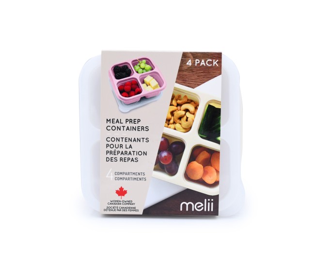 Set 4 caserole silicon pentru gustari, melii, culori asortate berry