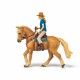 Papo figurina set cowgirl (vacarita) pe cal usa Papo figurina set cowgirl (vacarita) pe cal usa