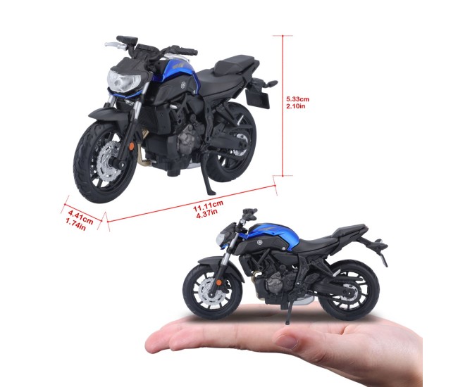 Maisto motocicleta metalica editie speciala yamaha mt07 scara 1 la 18 Maisto motocicleta metalica editie speciala yamaha mt07 scara 1 la 18
