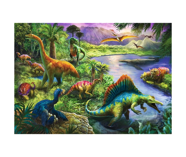 Puzzle trefl 200 lumea dinozaurilor Puzzle trefl 200 lumea dinozaurilor