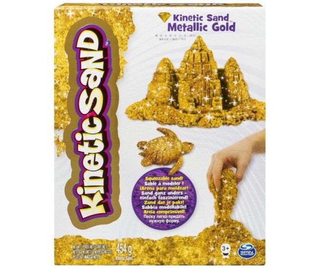 Nisip kinetic metale si minerale stralucitoare auriu Nisip kinetic metale si minerale stralucitoare auriu