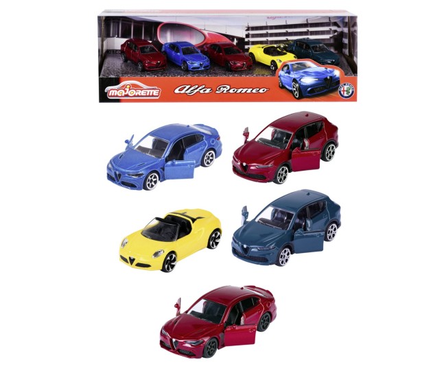 Majorette masinute metalice set 5 masini alfa romeo Majorette masinute metalice set 5 masini alfa romeo