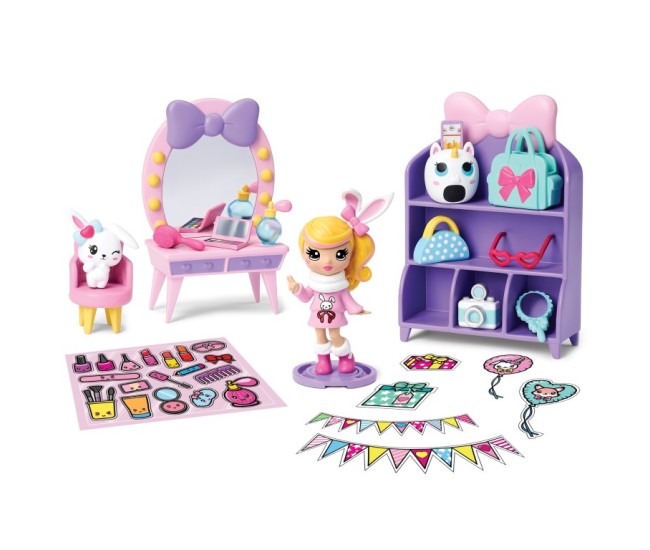 Cutie cadou surpriza cu papusa si accesorii Cutie cadou surpriza cu papusa si accesorii