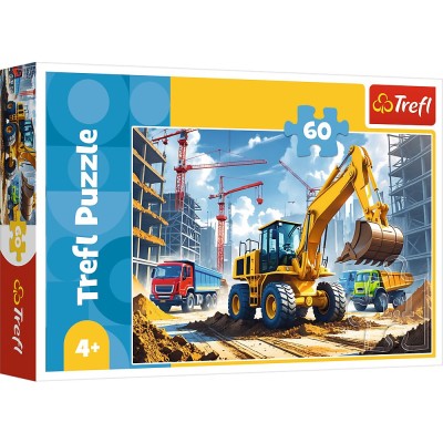 Puzzle trefl 60 excavator