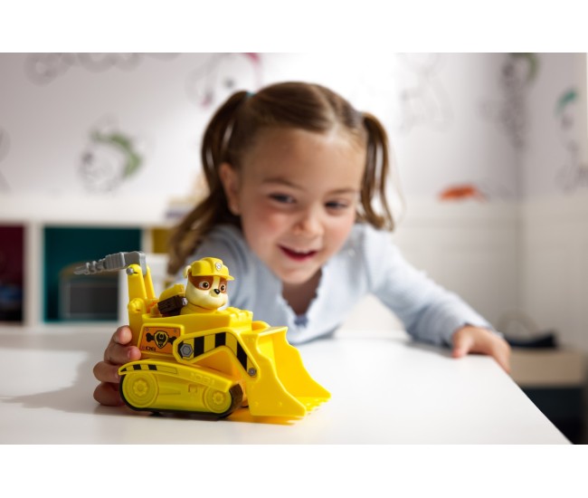 Patrula catelusilor set vehicul de baza buldozer si figurina rubble Patrula catelusilor set vehicul de baza buldozer si figurina rubble