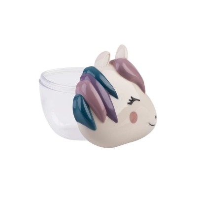 Recipient hrana bebe cu capac, melii luxe, model unicorn Recipient hrana bebe cu capac, melii luxe, model unicorn