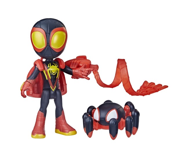 Spidey prietenii extraordinari set figurina miles morales spider man 10cm si accesorii Spidey prietenii extraordinari set figurina miles morales spider man 10cm si accesorii