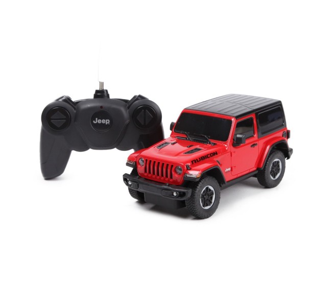 Masina cu telecomanda jeep wrangler jl rosu scara 1 la 24 Masina cu telecomanda jeep wrangler jl rosu scara 1 la 24