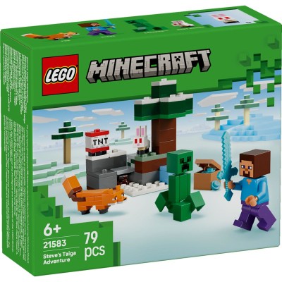Lego minecraft aventura din taiga a lui steve 21583 Lego minecraft aventura din taiga a lui steve 21583
