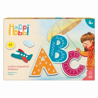 Happi hobbi jucarie magnetica alfabetul