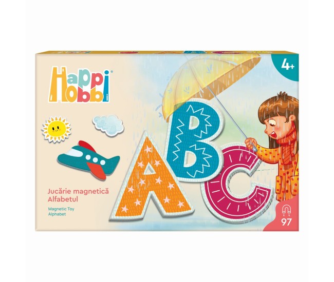 Happi hobbi jucarie magnetica alfabetul