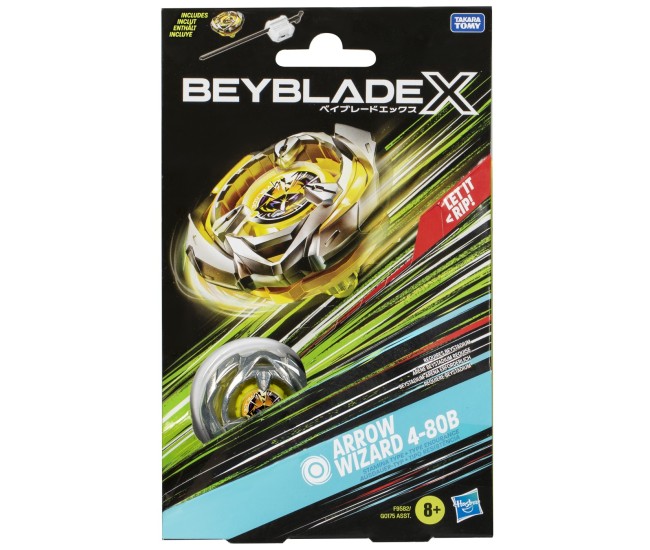 Beyblade x let it rip set lansator si roata arrow wizard 4-80b