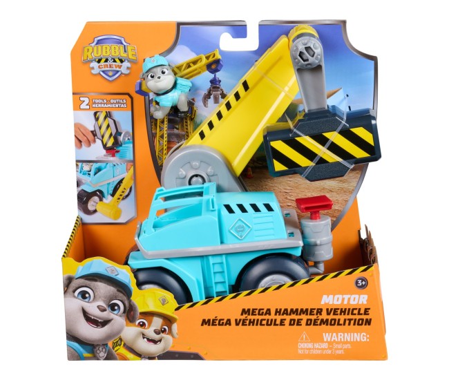 Patrula catelusilor rubble si echipa vehicul mega hammer