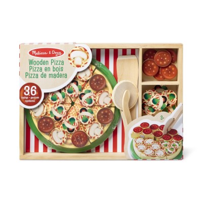 Melissa and doug set de joaca din lemn petrecere cu pizza