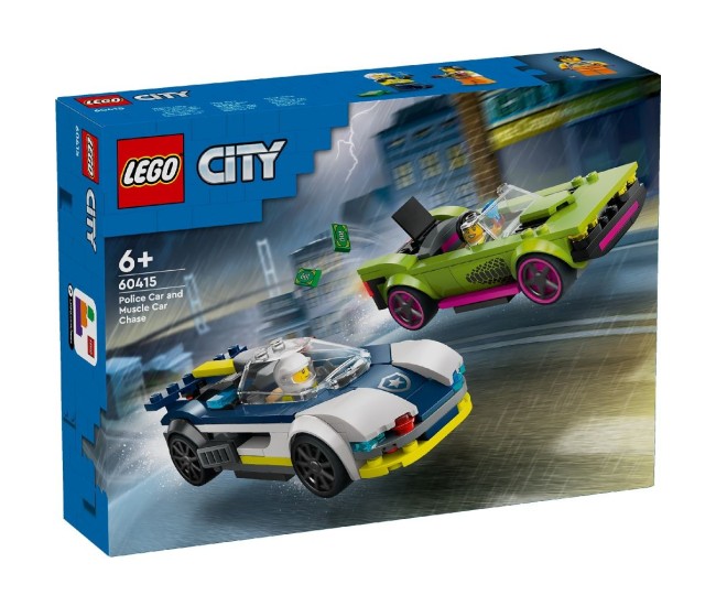 Lego city urmarire cu masina de politie si masina puternica 60415