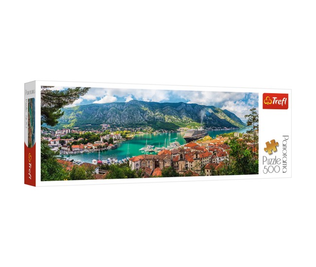 Puzzle trefl 500 panorama orasul kotor muntenegru Puzzle trefl 500 panorama orasul kotor muntenegru
