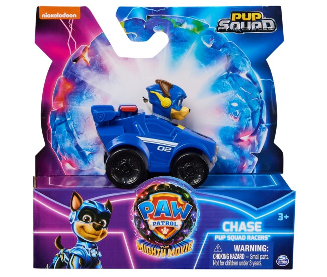 Patrula catelusilor pup squad racers vehicul metalic chase scara 1:55 Patrula catelusilor pup squad racers vehicul metalic chase scara 1:55