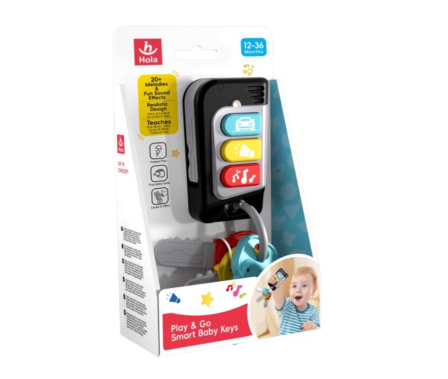 Jucarie interactiva chei auto bebe joaca-te si porneste Jucarie interactiva chei auto bebe joaca-te si porneste